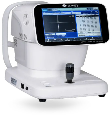 OA-2000 optical biometer used for pre-cataract measurements